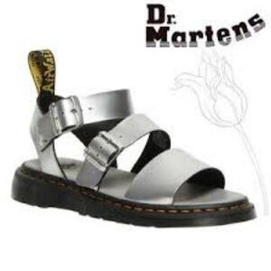 Dr. Martens silver Gryphon sandal